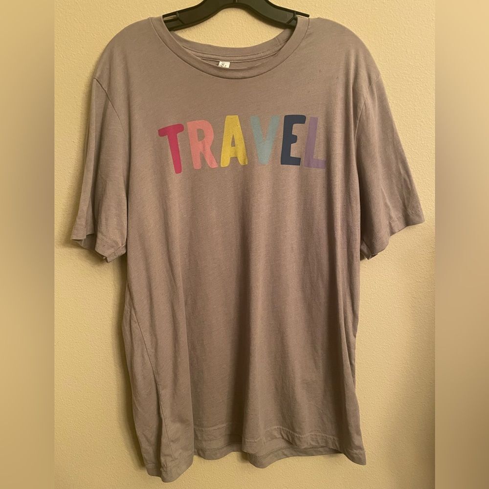 Canvas “TRAVEL” tee size XL